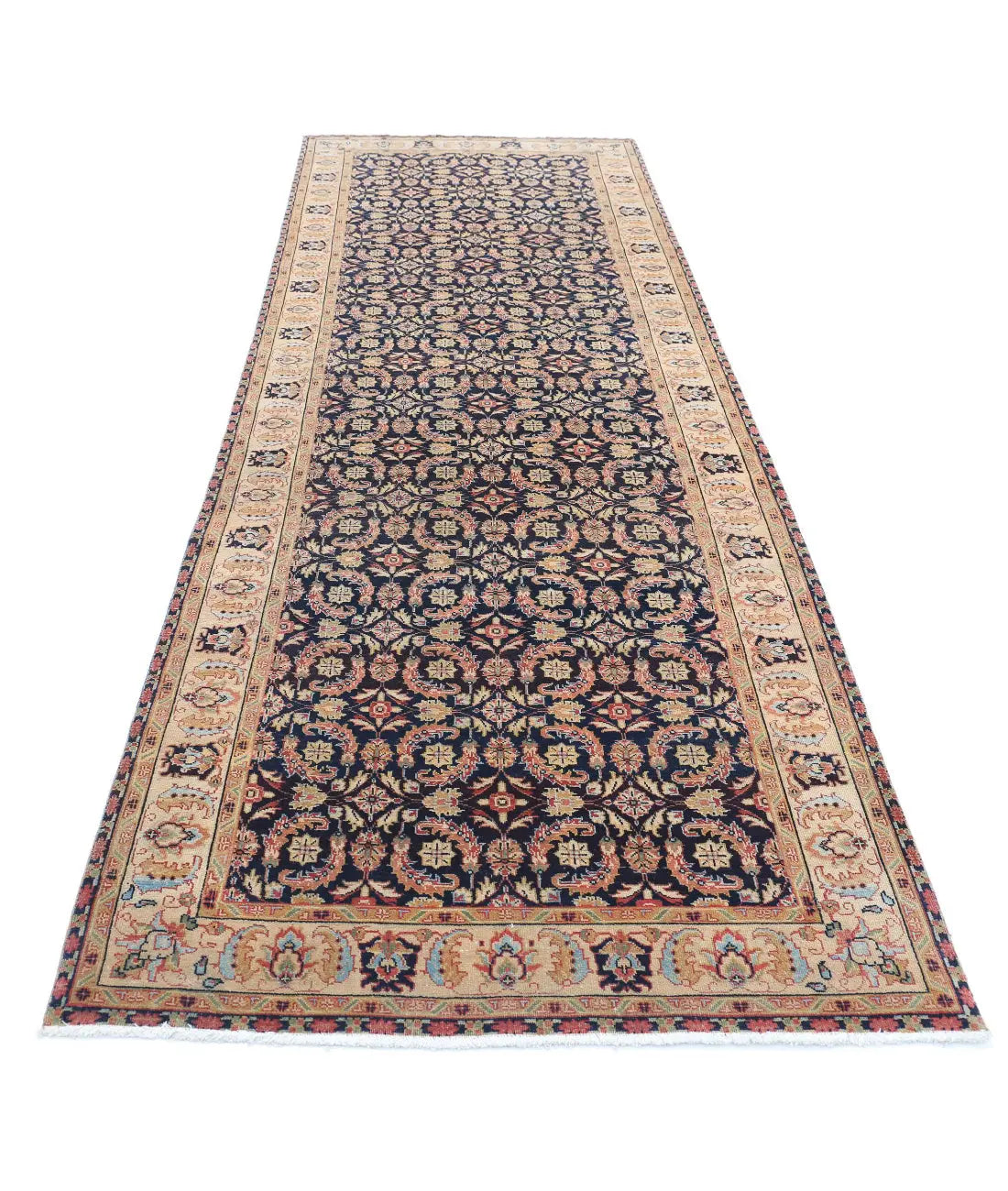 Hand Knotted Heritage Tabriz Wool Rug - 3'11'' x 11'7''