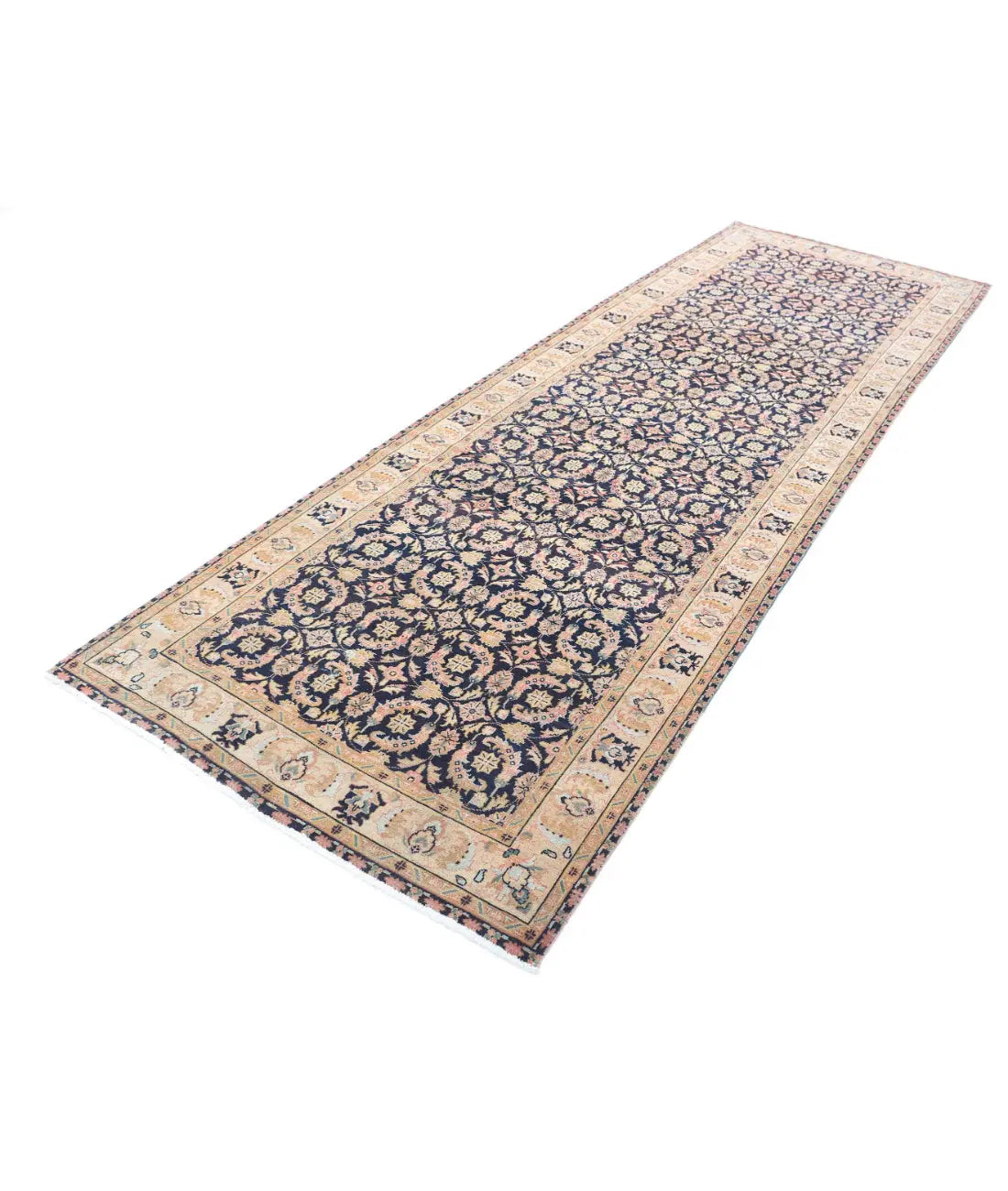 Hand Knotted Heritage Tabriz Wool Rug - 3'11'' x 11'7''