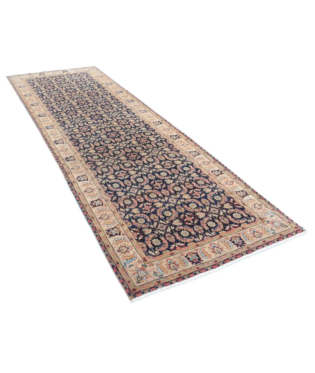 Hand Knotted Heritage Tabriz Wool Rug - 3'11'' x 11'7''