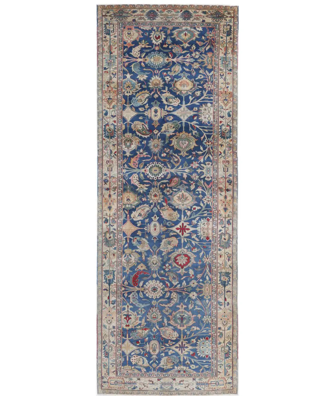 Hand Knotted Heritage Tabriz Wool Rug - 4'0'' x 12'0''