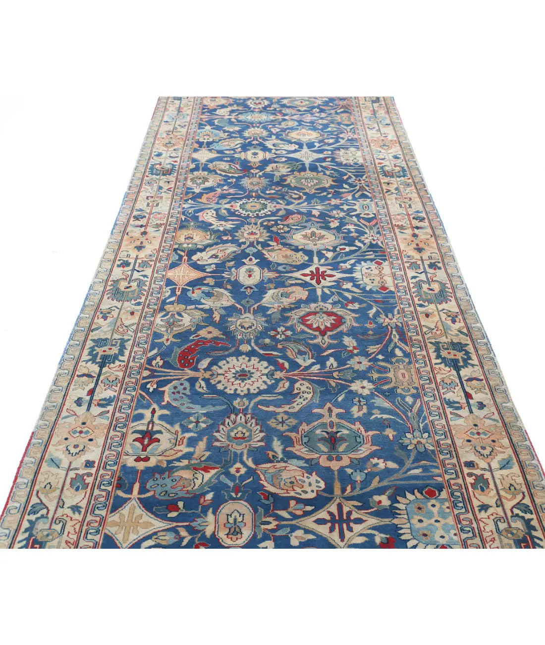 Hand Knotted Heritage Tabriz Wool Rug - 4'0'' x 12'0''