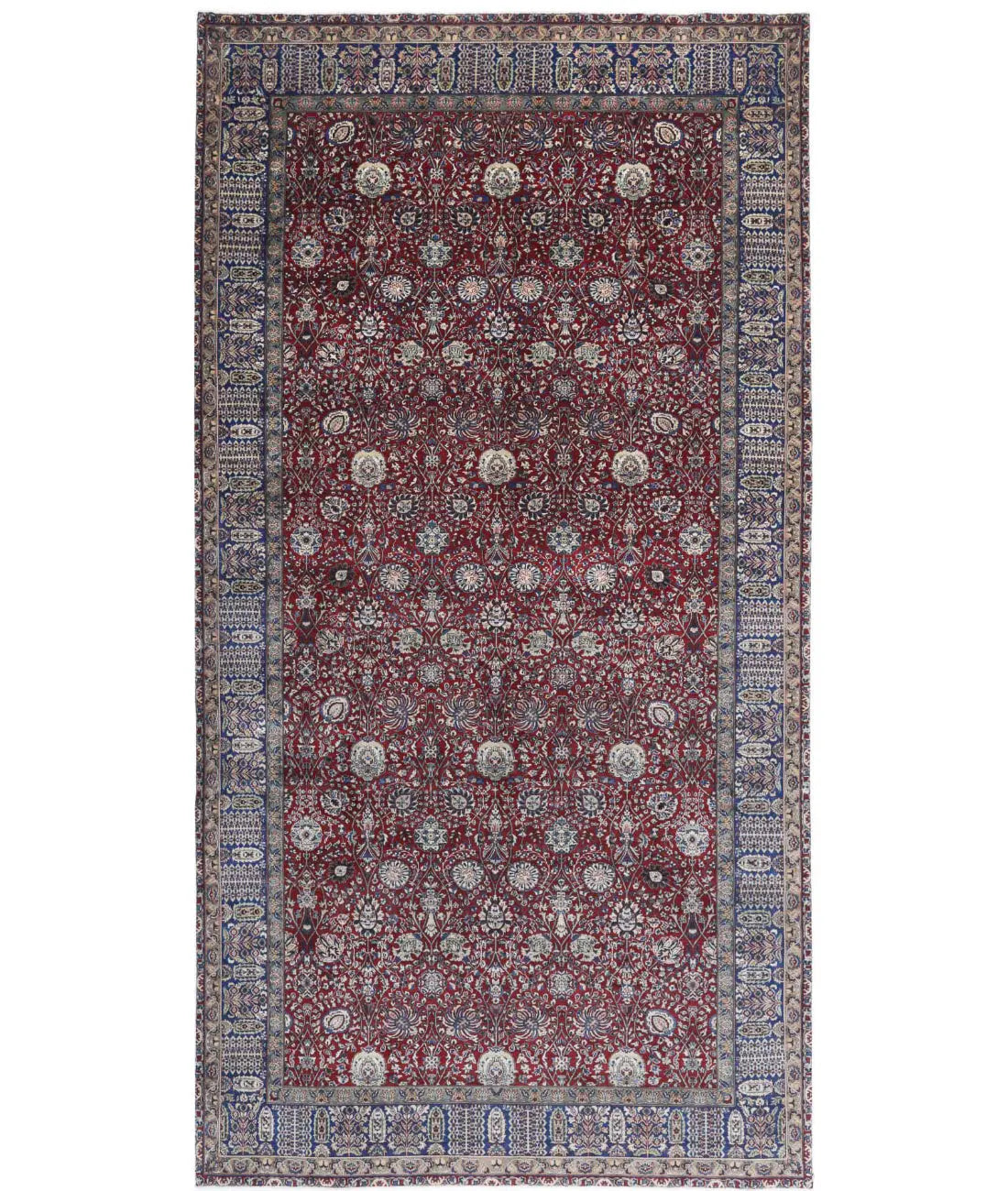 Hand Knotted Heritage Tabriz Wool Rug - 9'0'' x 17'9''