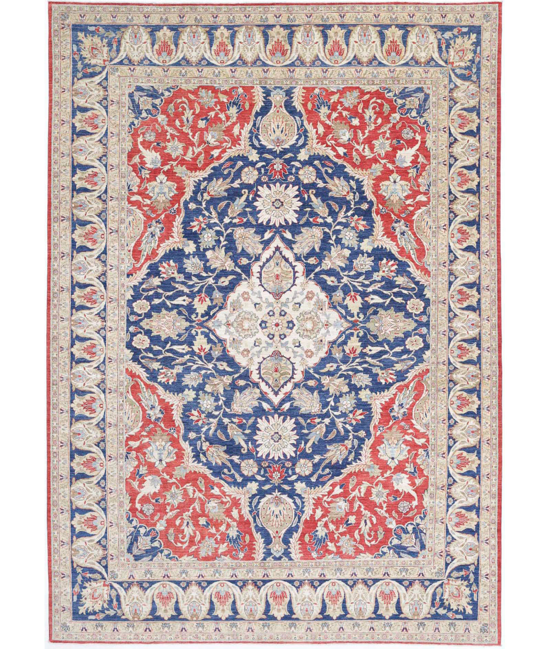Hand Knotted Heriz Wool Rug - 9'11'' x 13'11''