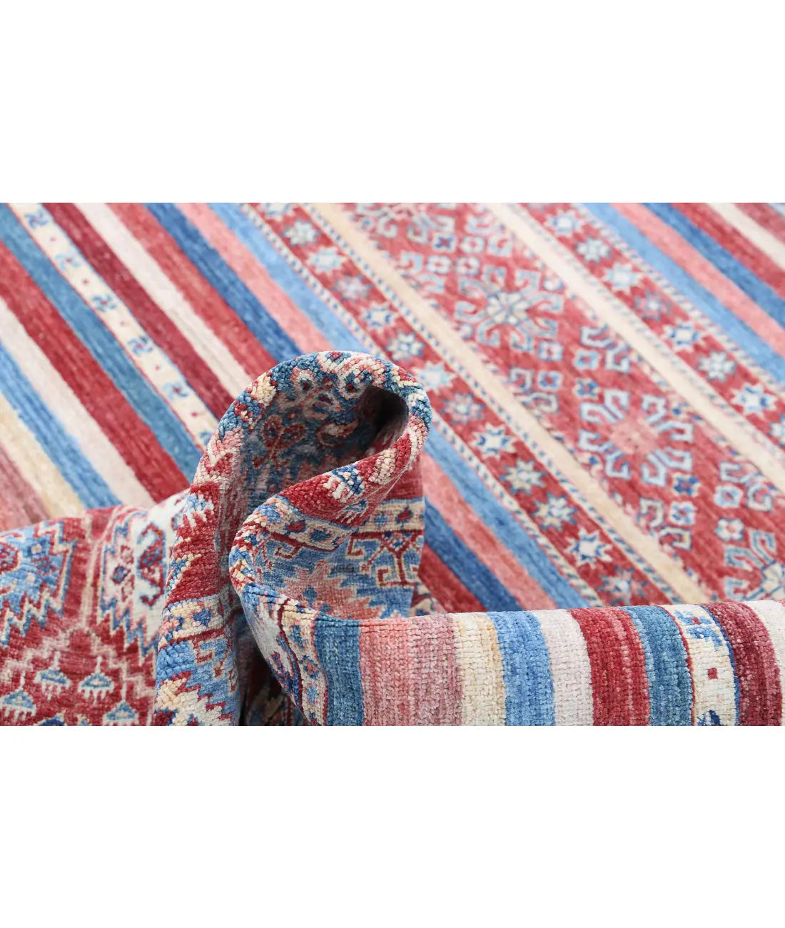 Hand Knotted Khurjeen Wool Rug - 5'8'' x 7'8''