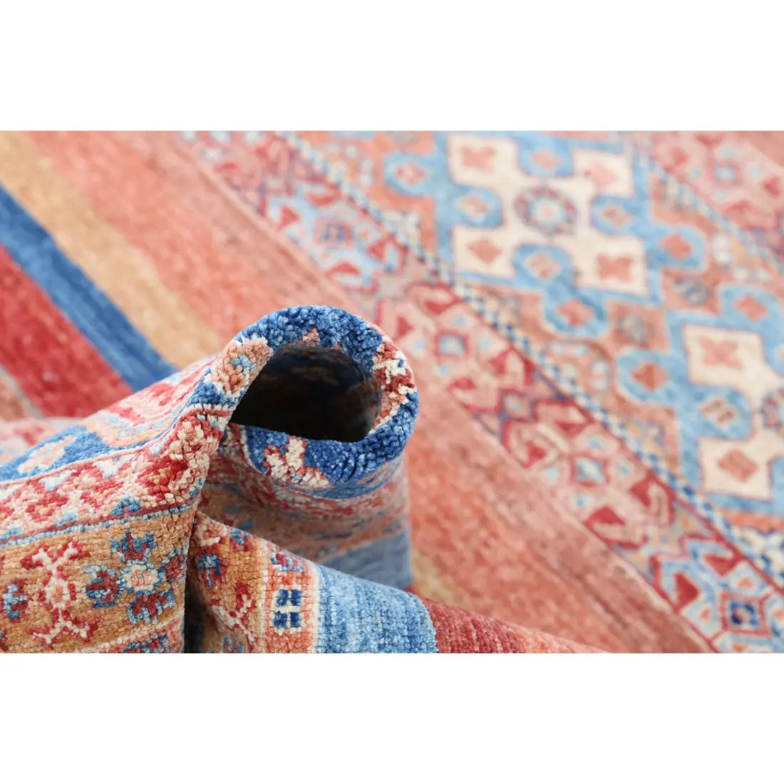 Hand Knotted Khurjeen Wool Rug - 5'9'' x 8'5''
