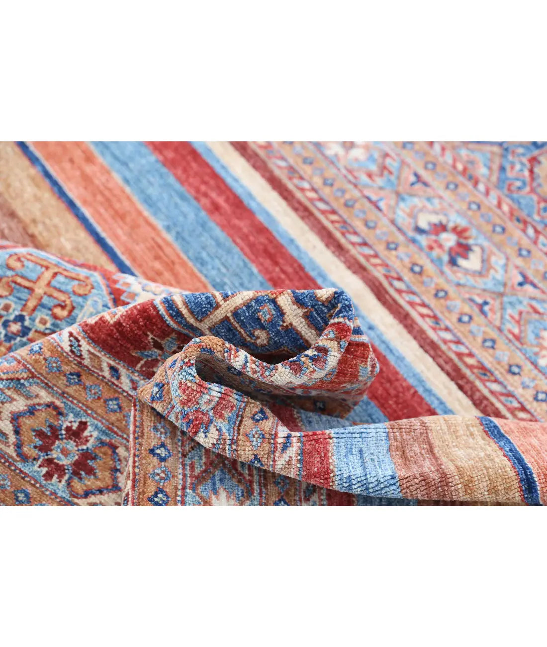Hand Knotted Khurjeen Wool Rug - 6'6'' x 9'7''