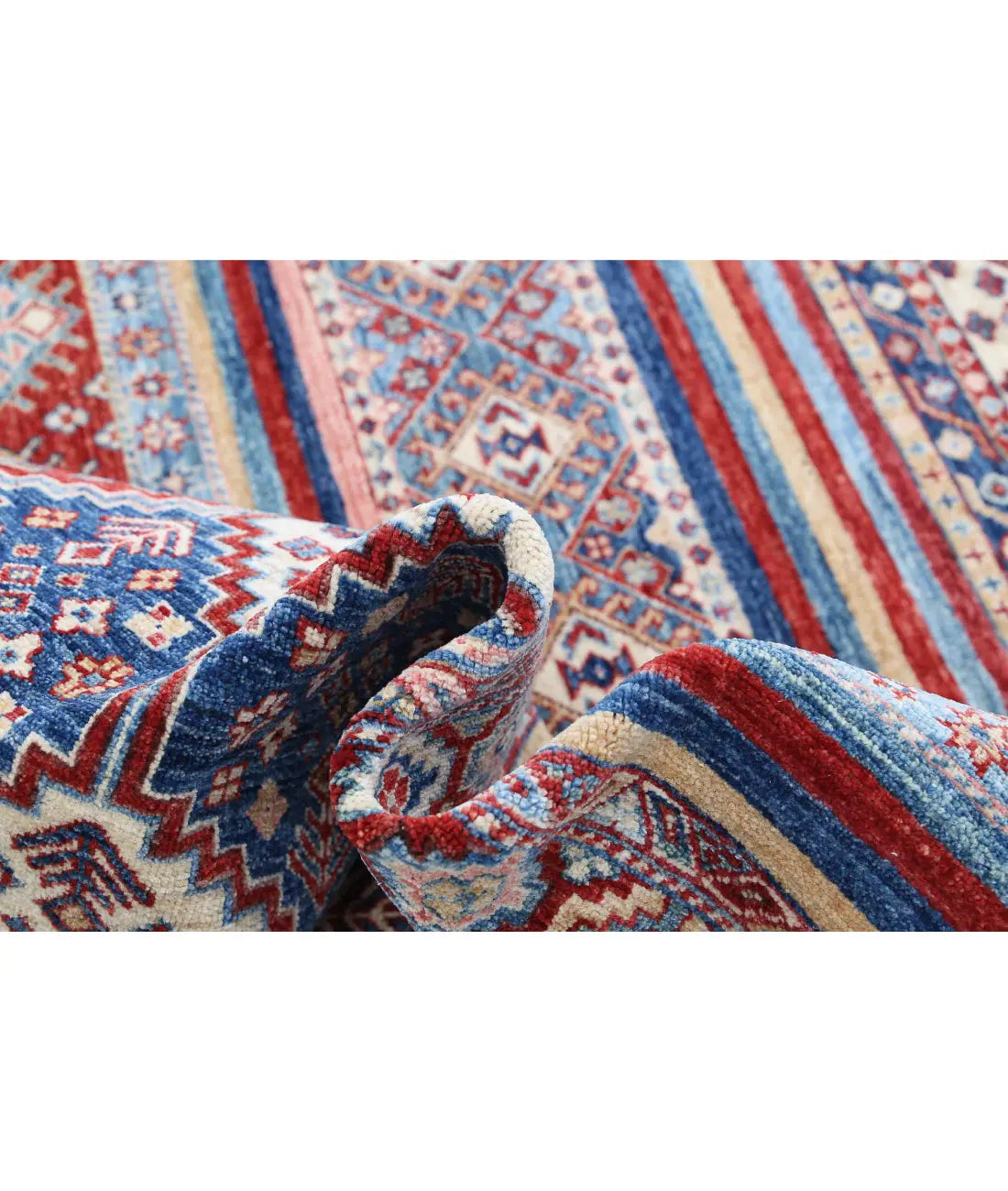 Alfombra de lana Khurjeen anudada a mano - 8'10'' x 11'10''