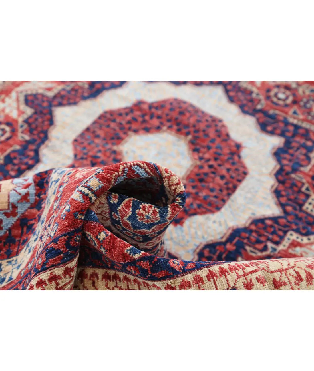 Hand Knotted Mamluk Wool Rug - 5'3'' x 7'6'' - Arteverk Rugs Area rug