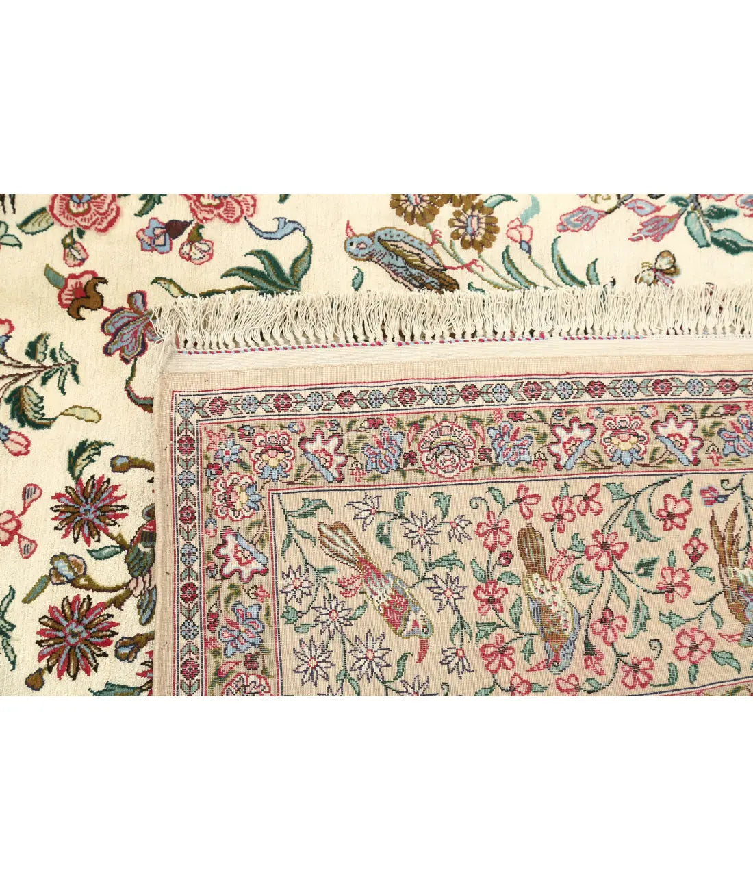 Hand Knotted Masterpiece Persian Isfahan Wool Rug - 5'2'' x 7'8'' - Arteverk Rugs Area rug