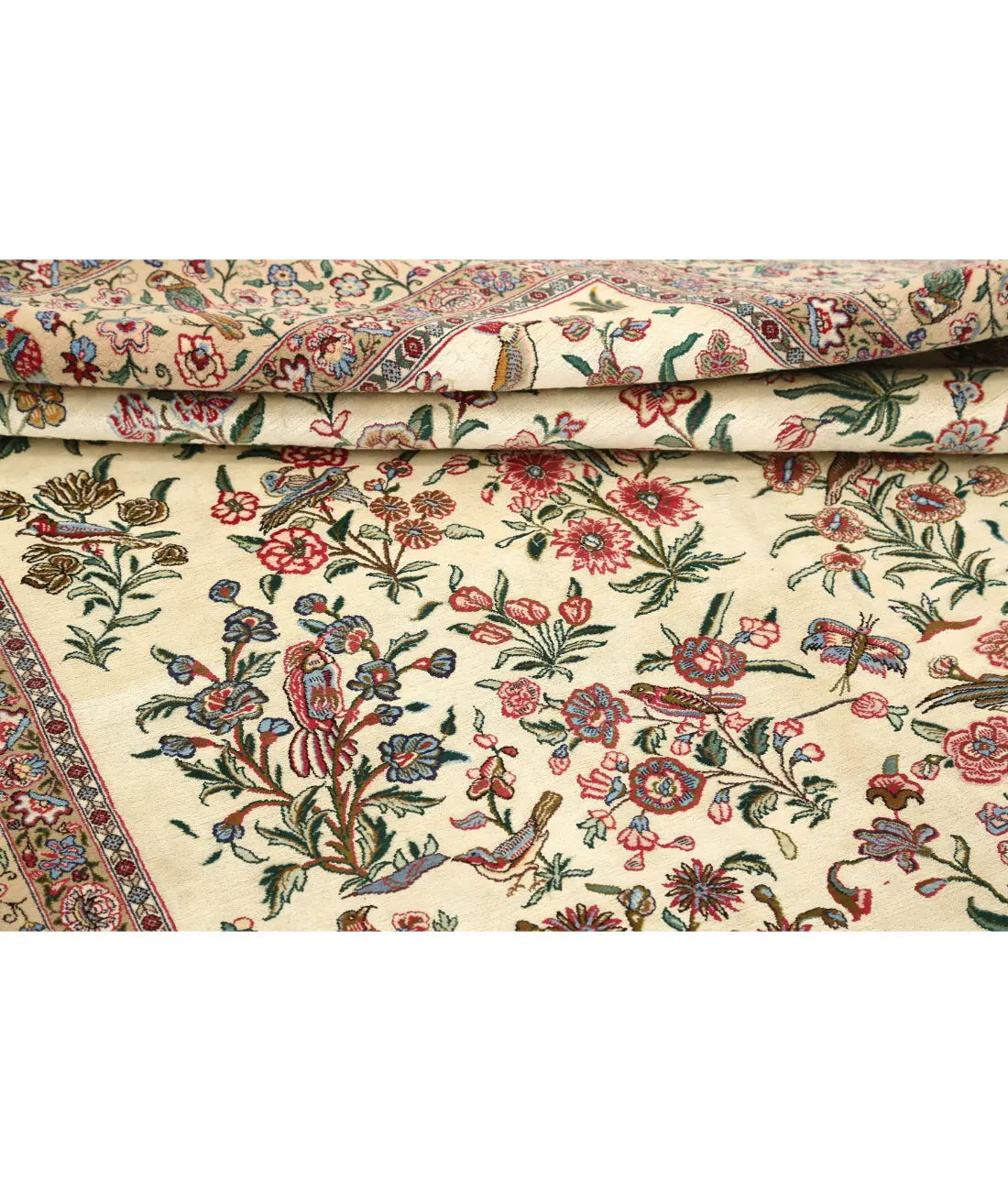 Hand Knotted Masterpiece Persian Isfahan Wool Rug - 5'2'' x 7'8'' - Arteverk Rugs Area rug