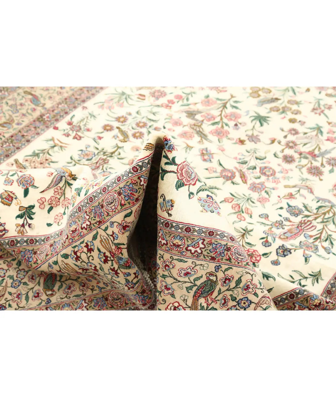 Hand Knotted Masterpiece Persian Isfahan Wool Rug - 5'2'' x 7'8'' - Arteverk Rugs Area rug