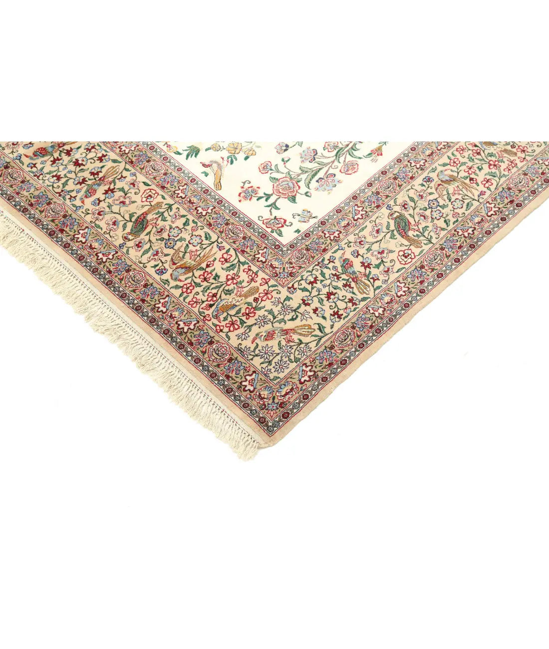 Hand Knotted Masterpiece Persian Isfahan Wool Rug - 5'2'' x 7'8'' - Arteverk Rugs Area rug