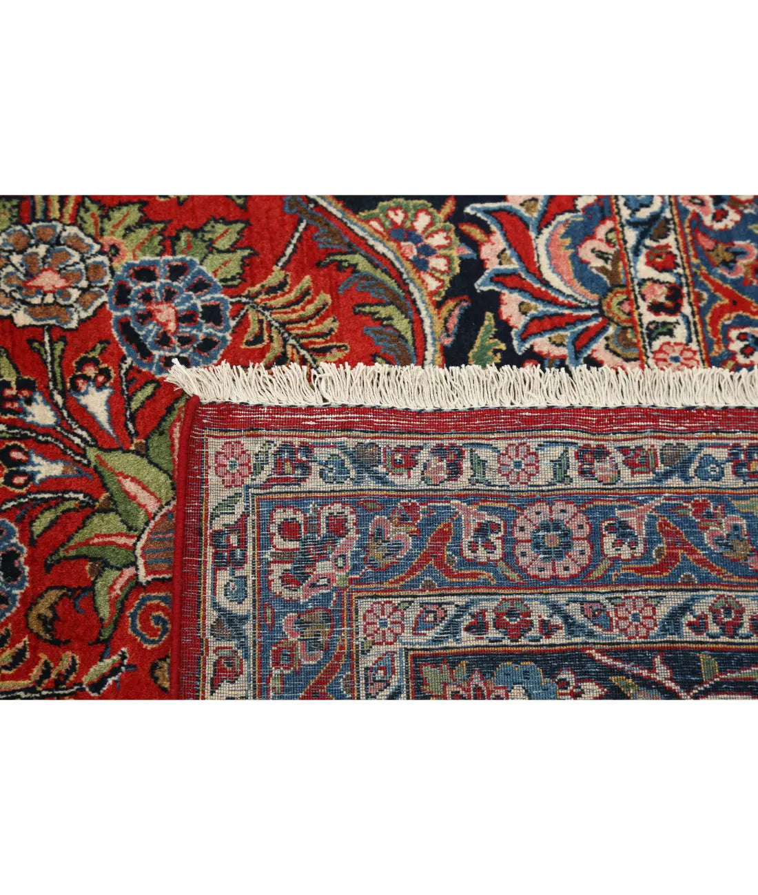 Hand Knotted Masterpiece Persian Kashan Fine Wool Rug - 10'7'' x 14'3'' - Arteverk Rugs Area rug