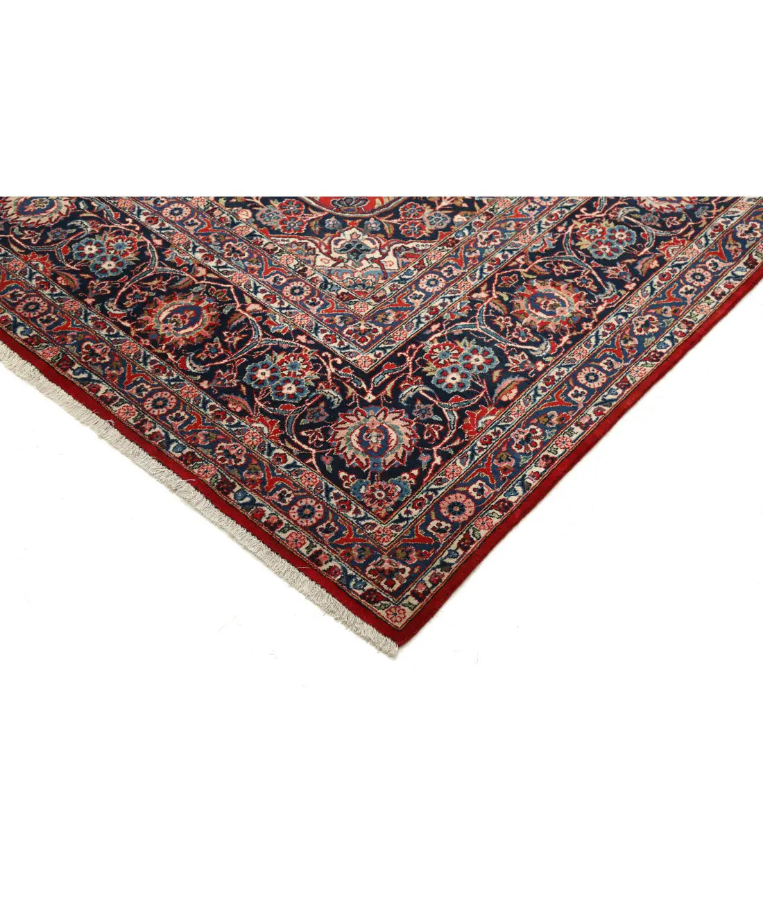 Hand Knotted Masterpiece Persian Kashan Fine Wool Rug - 10'7'' x 14'3'' - Arteverk Rugs Area rug