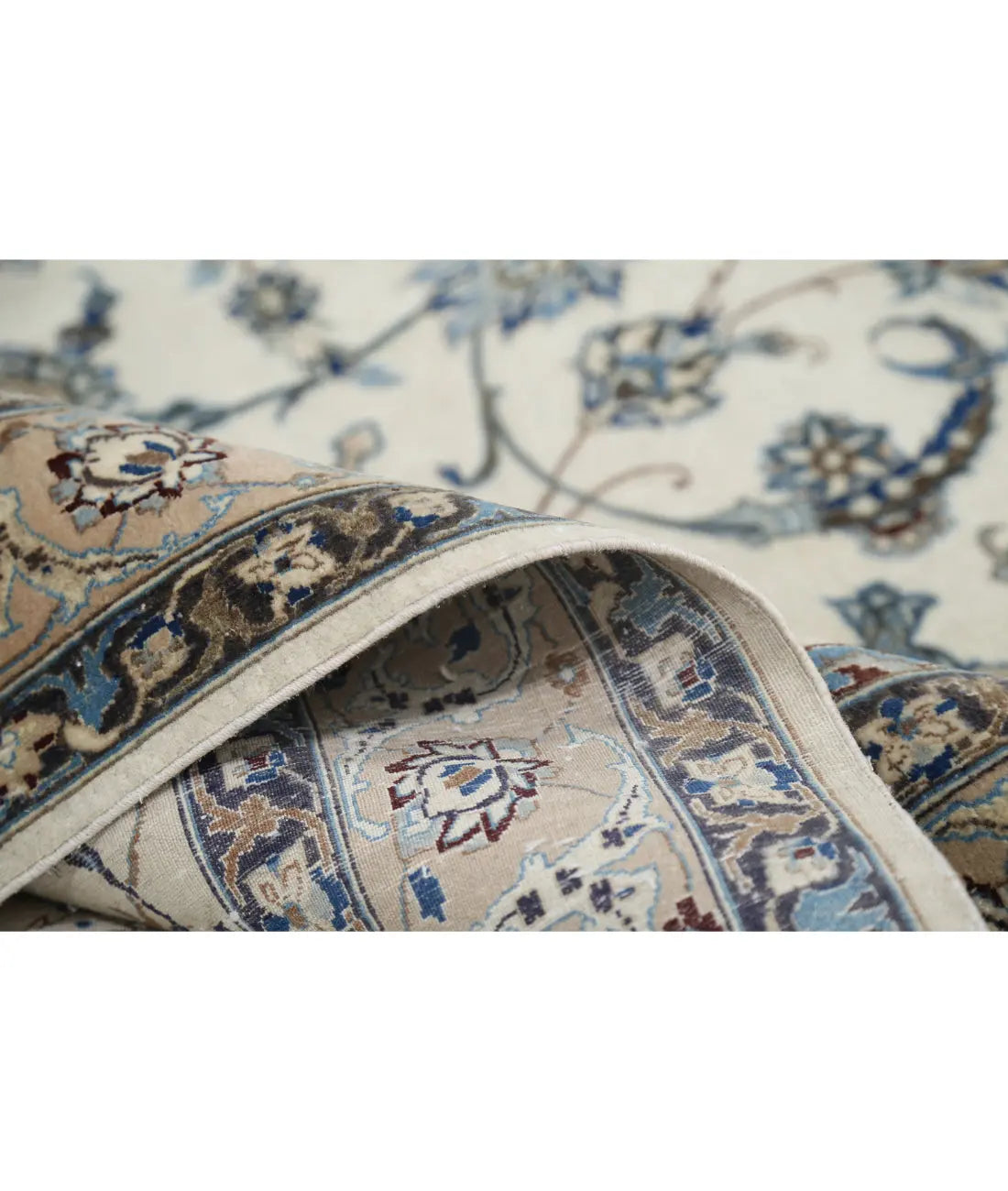 Hand Knotted Masterpiece Persian Nain Habibian Wool & Silk Rug - 16'3'' x 25'6'' - Arteverk Rugs Area rug