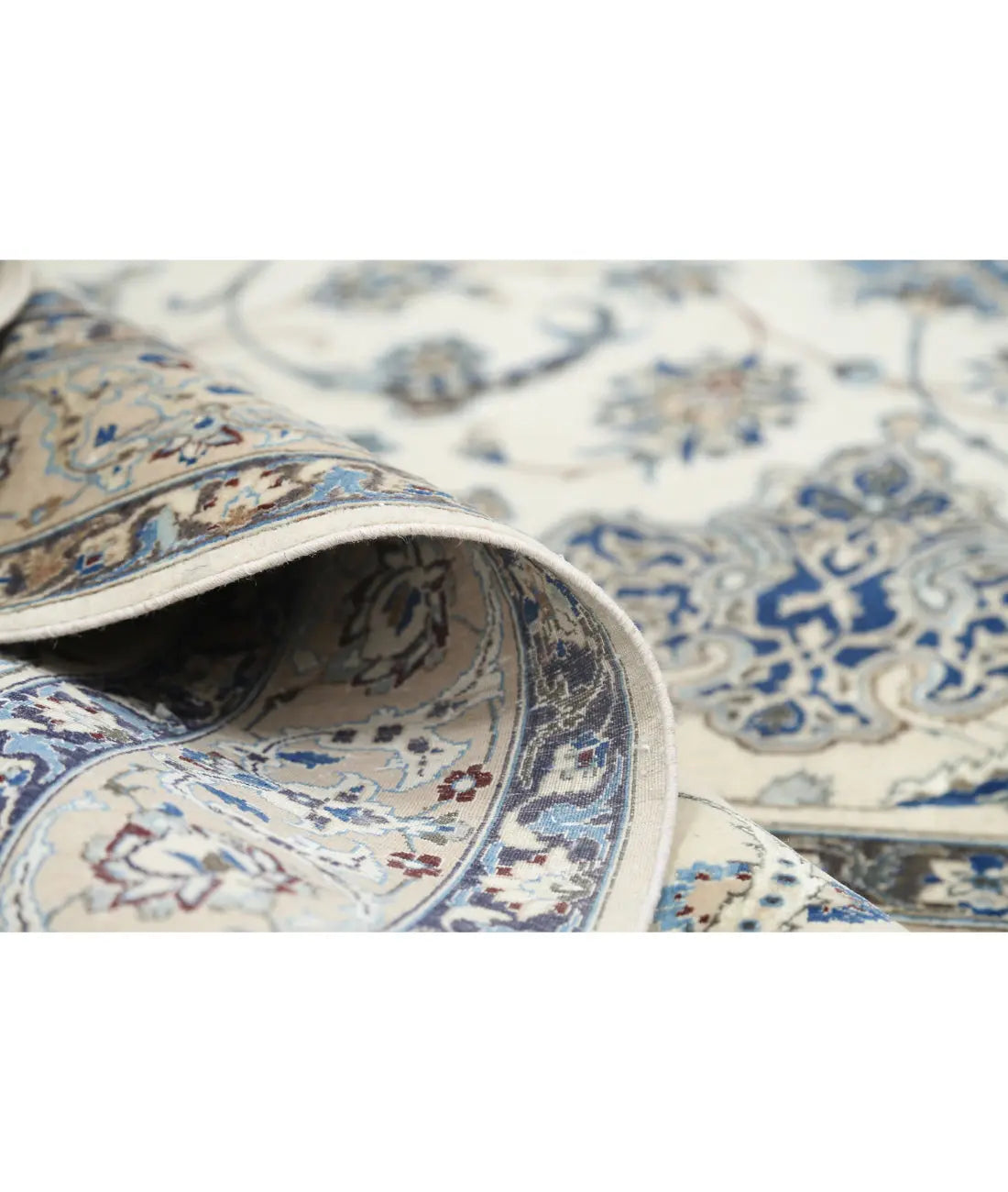 Hand Knotted Masterpiece Persian Nain Habibian Wool & Silk Rug - 16'3'' x 25'6'' - Arteverk Rugs Area rug