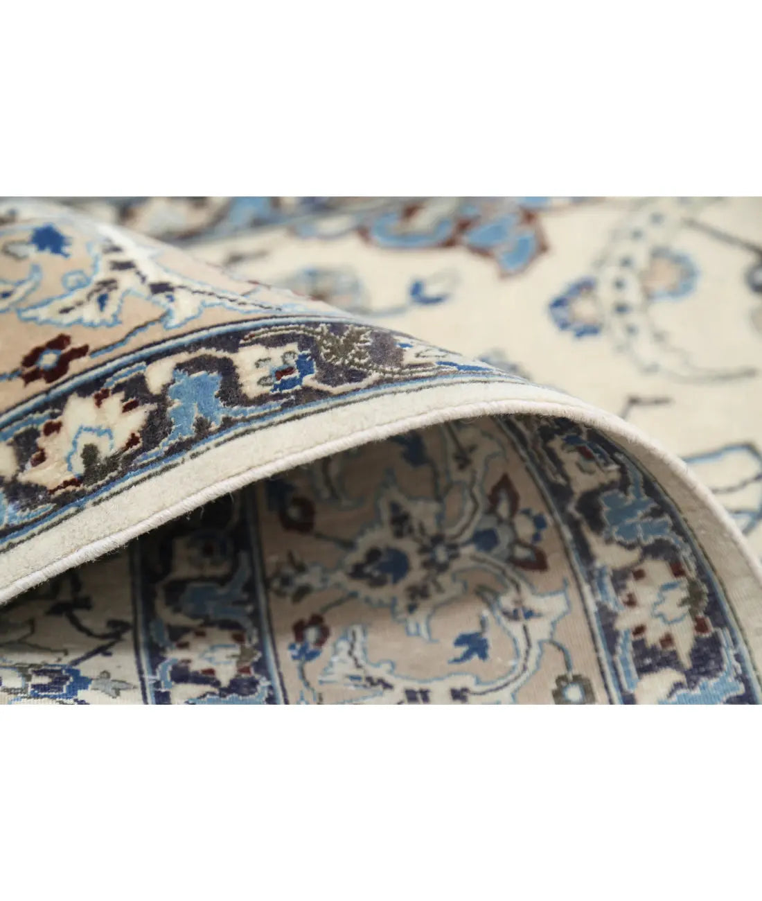 Hand Knotted Masterpiece Persian Nain Habibian Wool & Silk Rug - 16'3'' x 25'6'' - Arteverk Rugs Area rug