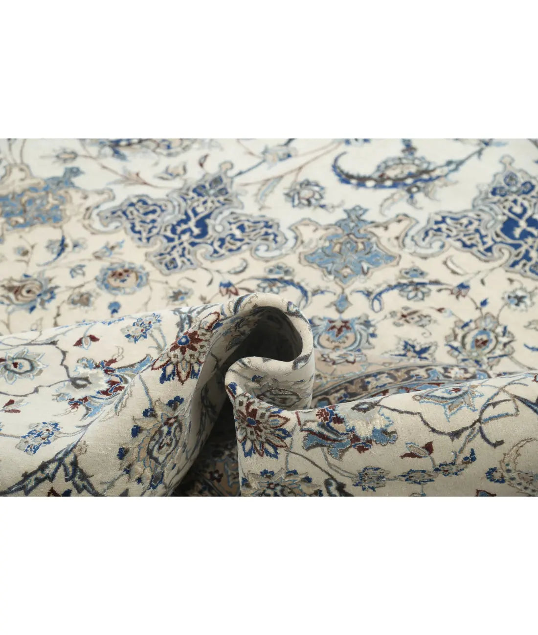 Hand Knotted Masterpiece Persian Nain Habibian Wool & Silk Rug - 16'3'' x 25'6'' - Arteverk Rugs Area rug