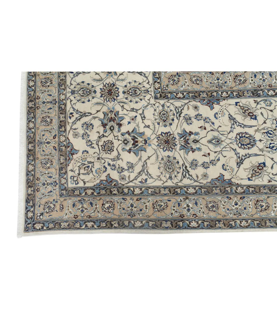 Hand Knotted Masterpiece Persian Nain Habibian Wool & Silk Rug - 16'3'' x 25'6'' - Arteverk Rugs Area rug
