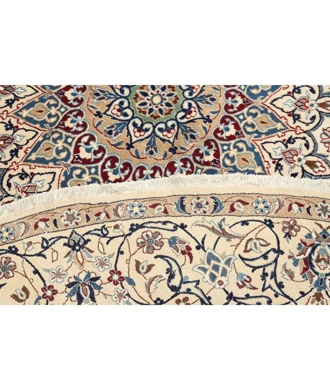 Hand Knotted Masterpiece Oriental Nain Wool Rug - 9'5'' x 9'8''