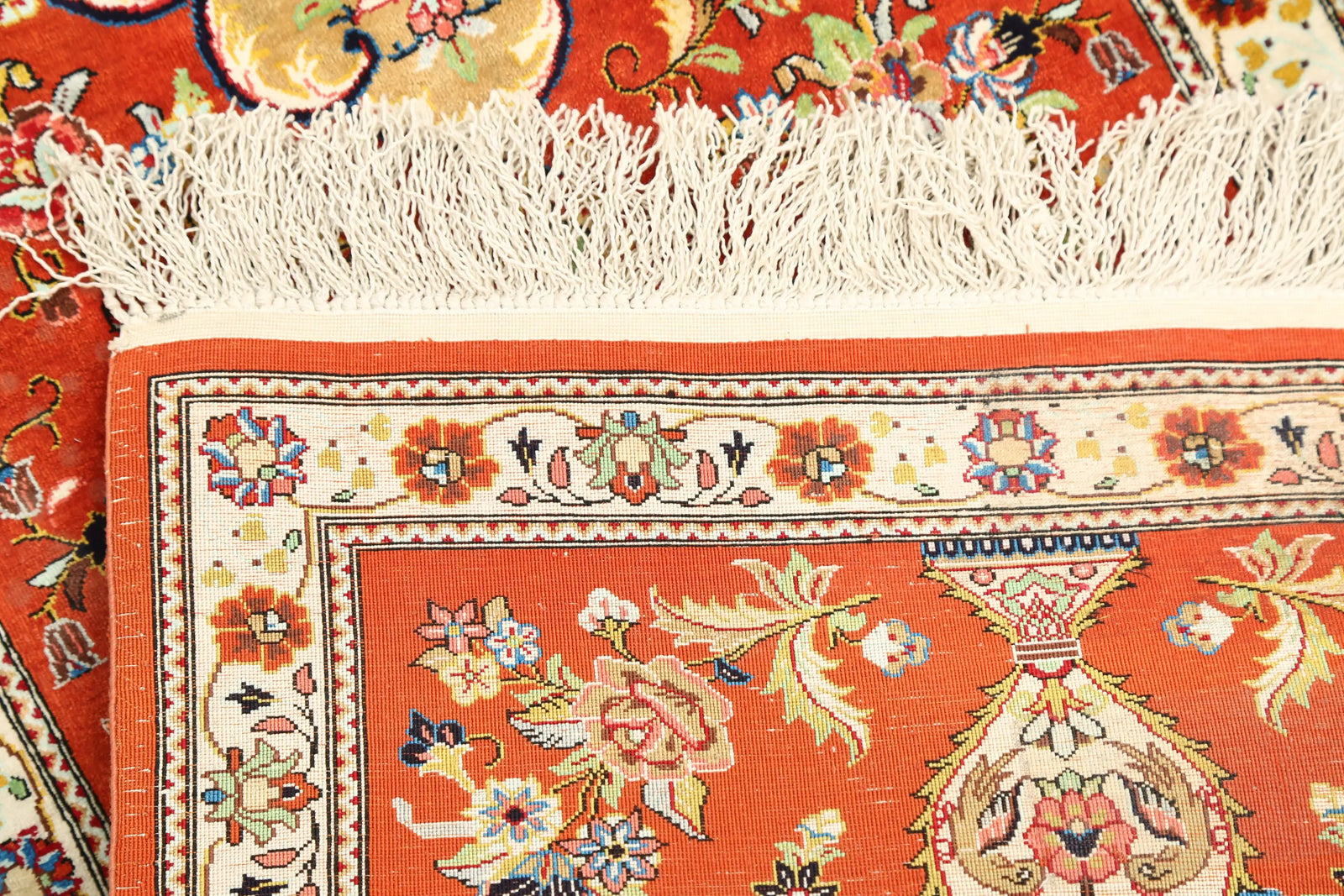 Hand Knotted Masterpiece Persian Qum Wool Rug - 1'7'' x 5'3'' - Arteverk Rugs Area rug