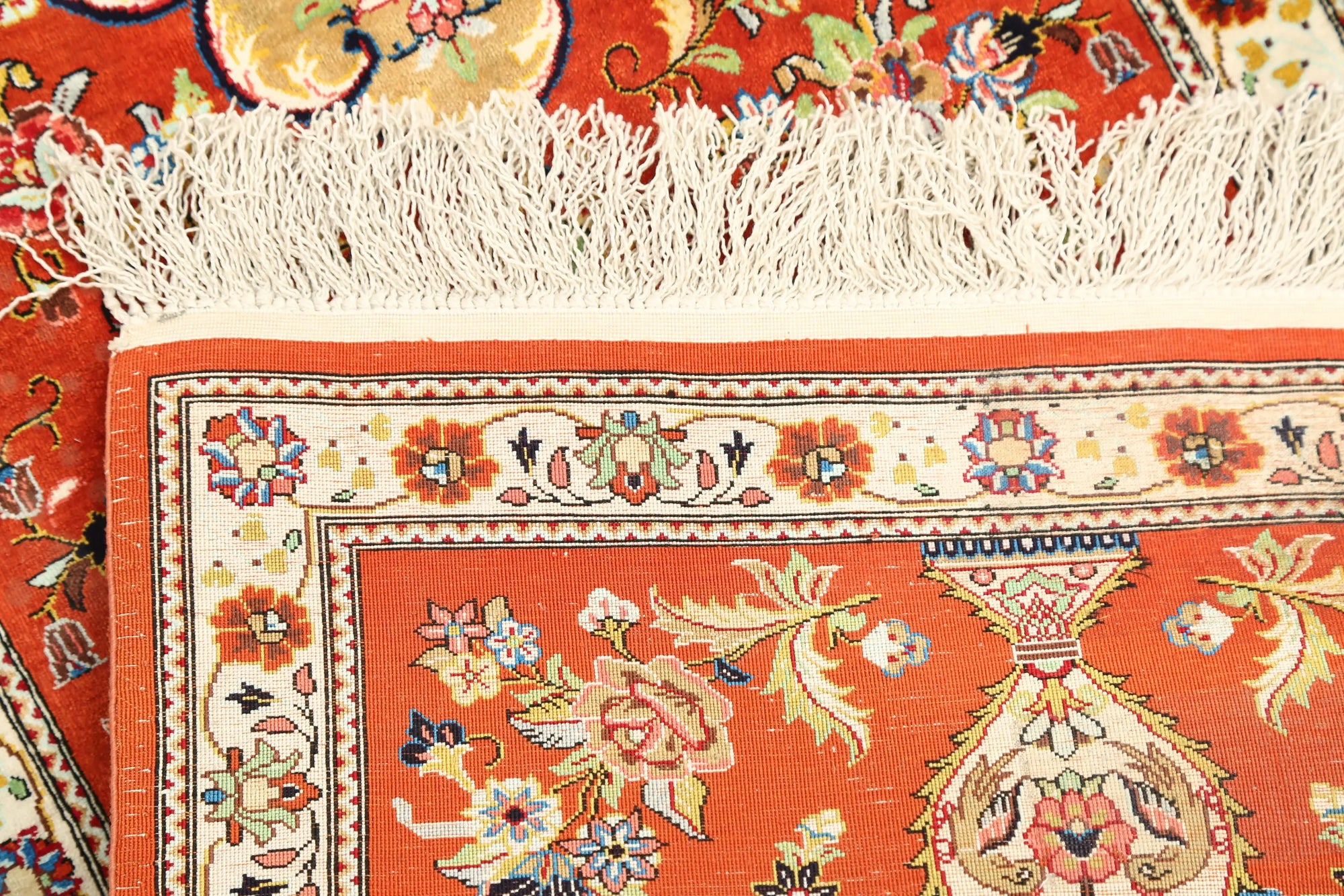 Hand Knotted Masterpiece Persian Qum Wool Rug - 1'7'' x 5'3'' - Arteverk Rugs Area rug