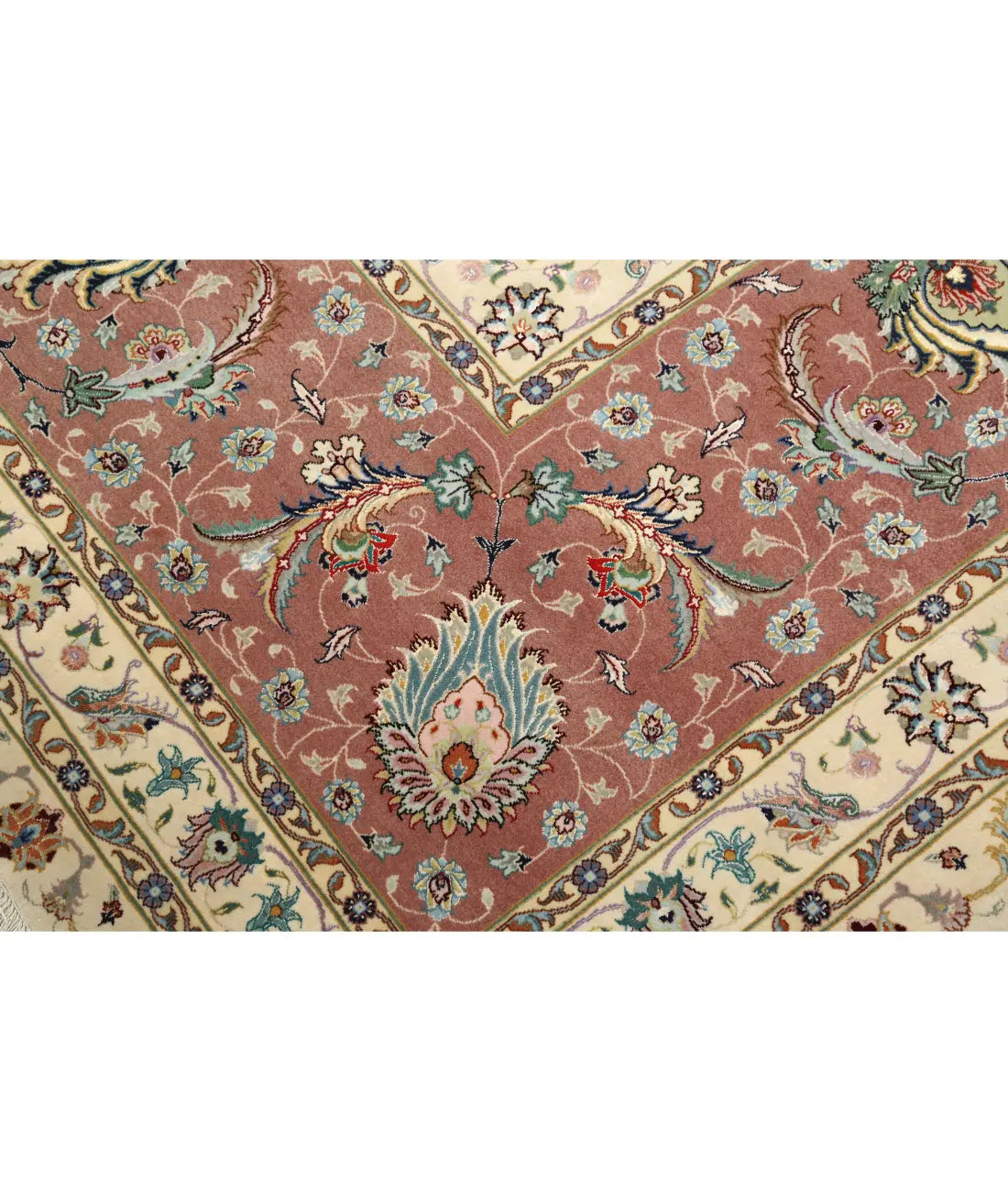 Hand Knotted Masterpiece Persian Tabriz Fine Faragi Wool Rug - 13'0'' x 16'11'' - Arteverk Rugs Area rug