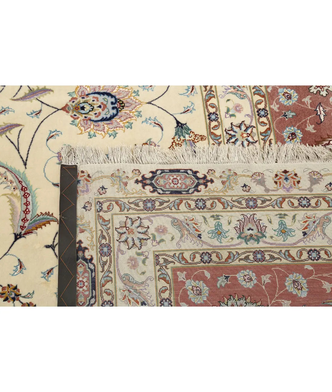 Hand Knotted Masterpiece Persian Tabriz Fine Faragi Wool Rug - 13'0'' x 16'11'' - Arteverk Rugs Area rug
