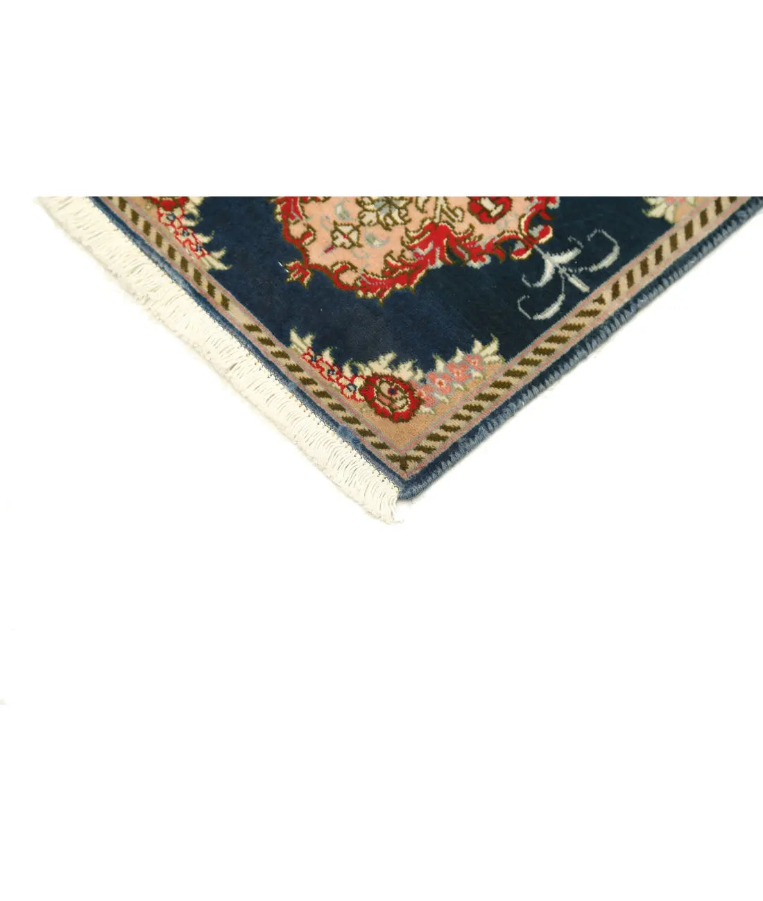 Hand Knotted Masterpiece Persian Tabriz Fine Wool Rug - 1'1'' x 1'3'' - Arteverk Rugs Area rug