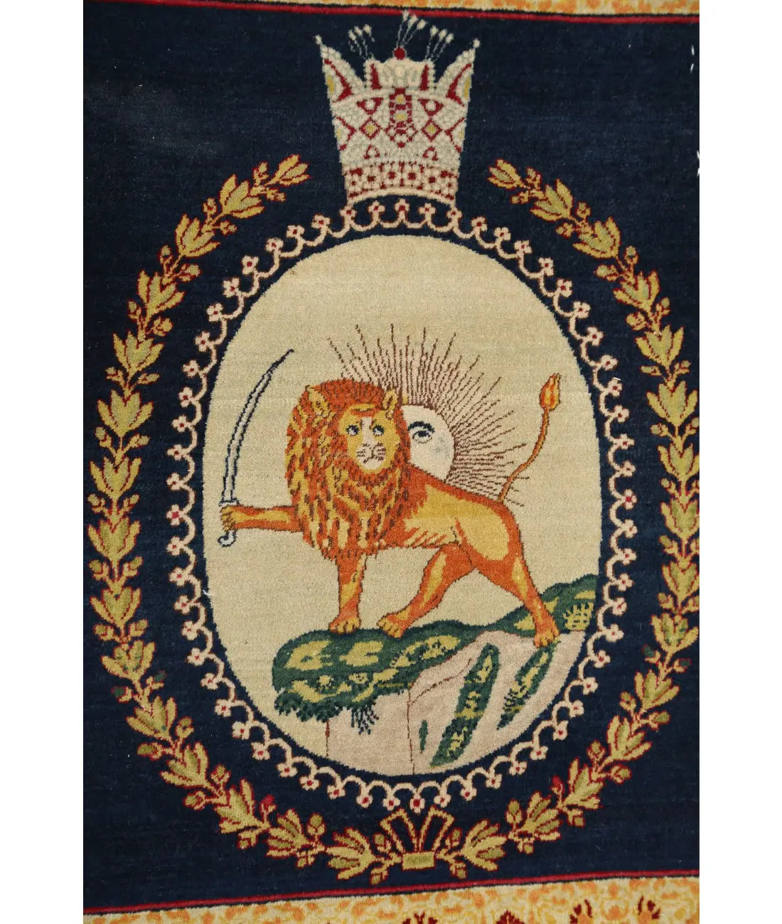 Hand Knotted Masterpiece Oriental Tabriz Fine Wool Rug - 1'5'' x 1'9''