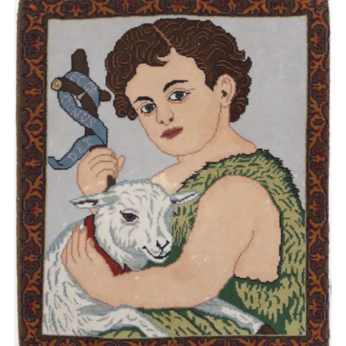 Alfombra de lana fina Tabriz persa anudada a mano - 1'6'' x 1'10''