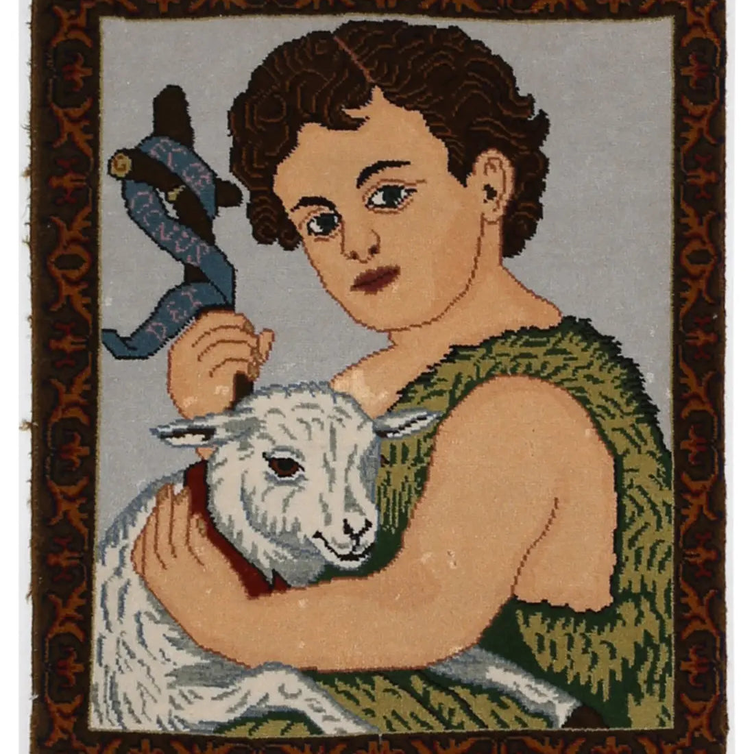 Alfombra de lana fina Tabriz persa anudada a mano - 1'6'' x 1'10''