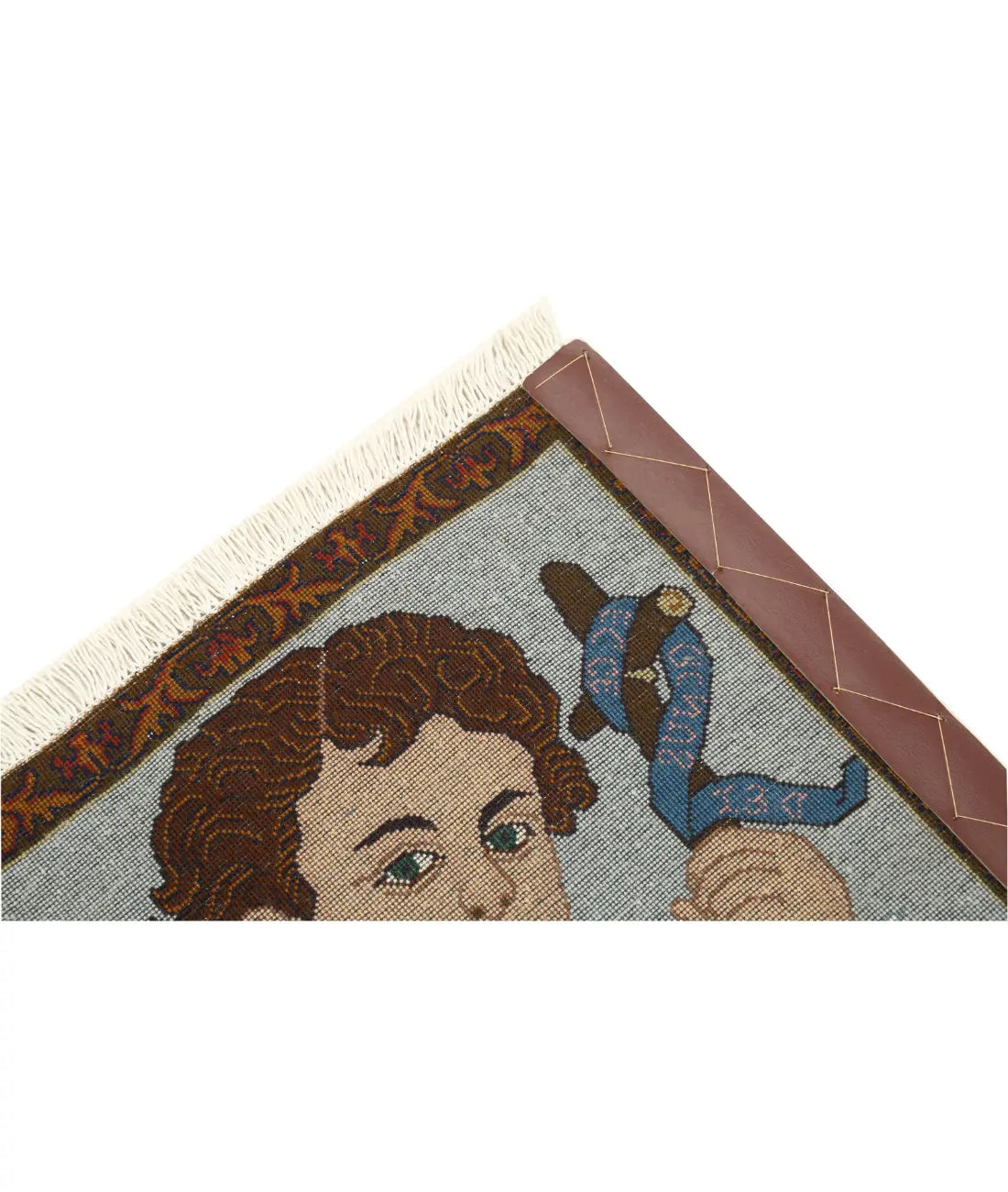 Hand Knotted Masterpiece Persian Tabriz Fine Wool Rug - 1'6'' x 1'10'' - Arteverk Rugs Area rug