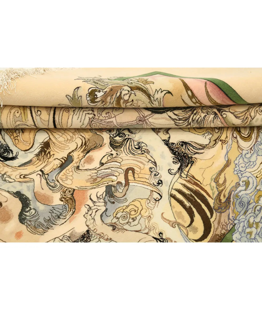 Hand Knotted Masterpiece Persian Tabriz Fine Wool Rug - 6'4'' x 4'7'' - Arteverk Rugs Area rug