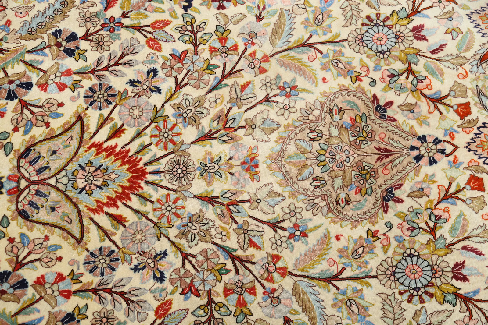 Hand Knotted Masterpiece Persian Tabriz Fine Wool & Silk Rug - 12'10'' x 19'6'' - Arteverk Rugs Area rug