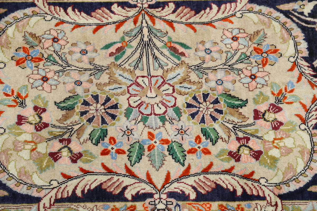 Hand Knotted Masterpiece Persian Tabriz Fine Wool & Silk Rug - 12'10'' x 19'6'' - Arteverk Rugs Area rug