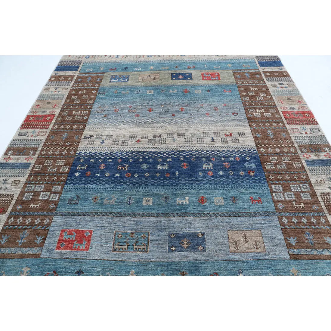 Alfombra de lana Modcar anudada a mano - 8'0'' x 9'7''