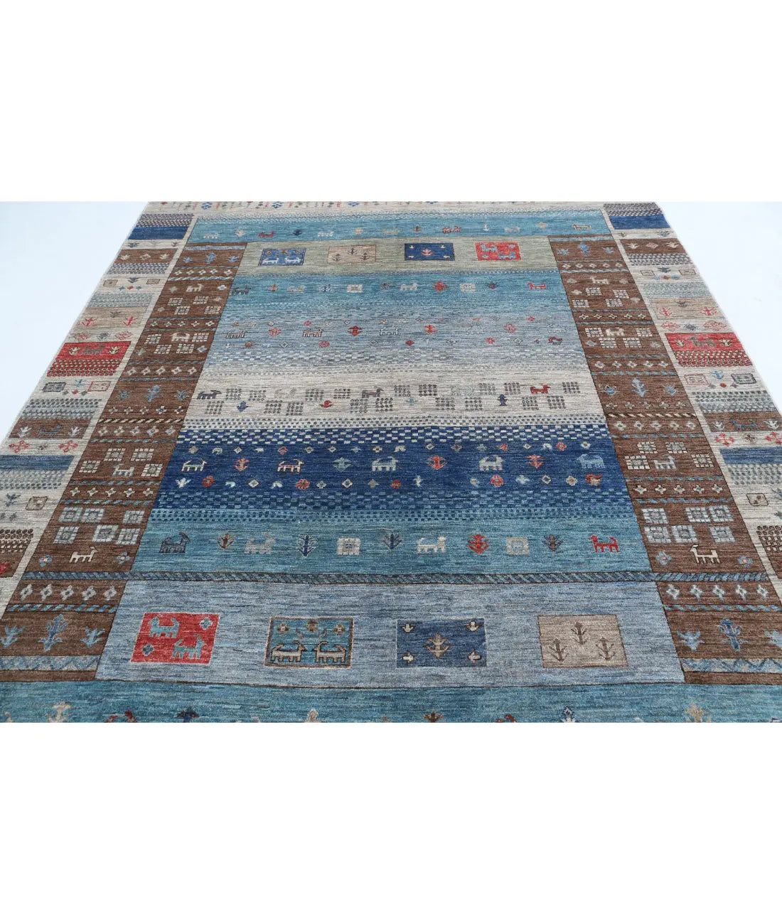 Alfombra de lana Modcar anudada a mano - 8'0'' x 9'7''
