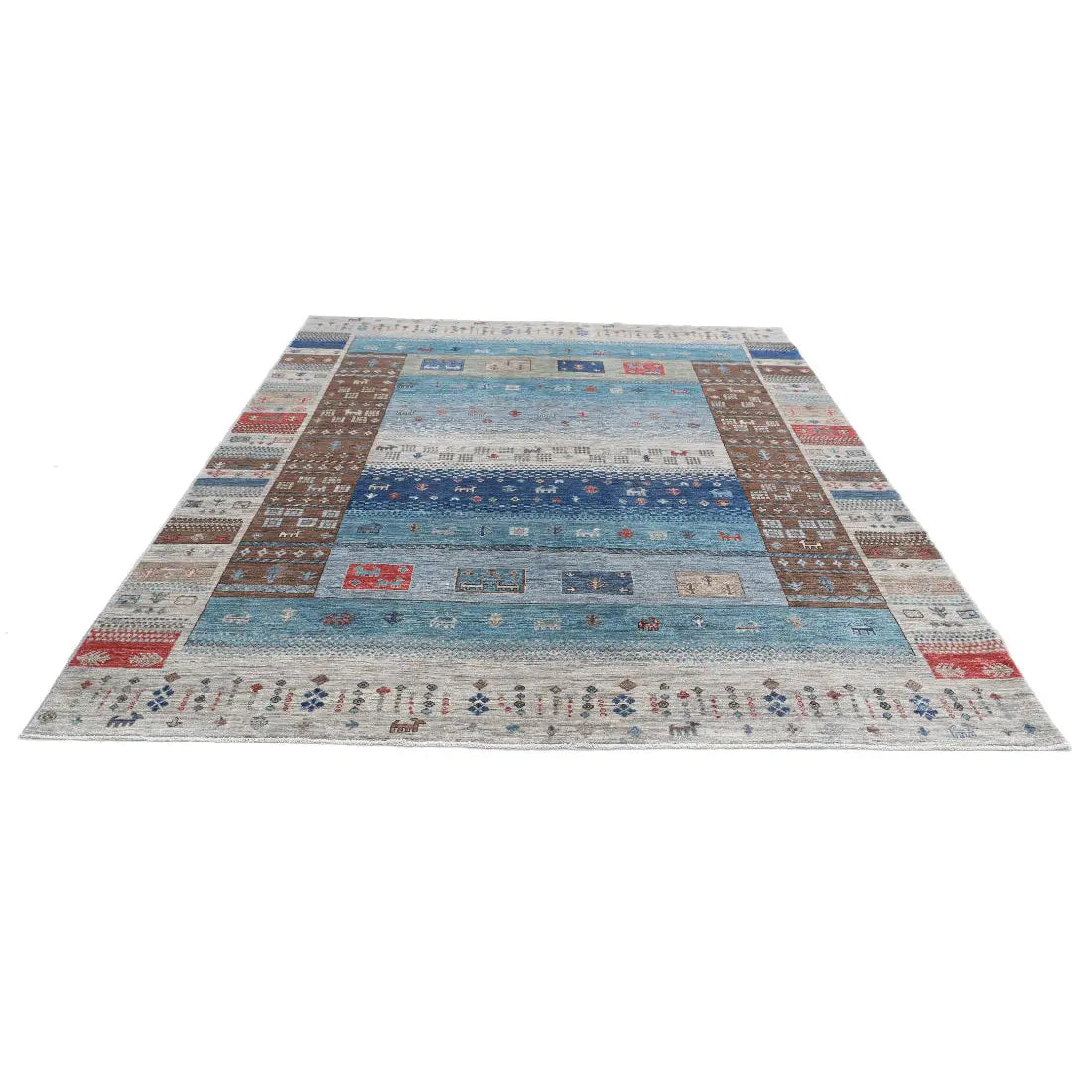 Alfombra de lana Modcar anudada a mano - 8'0'' x 9'7''