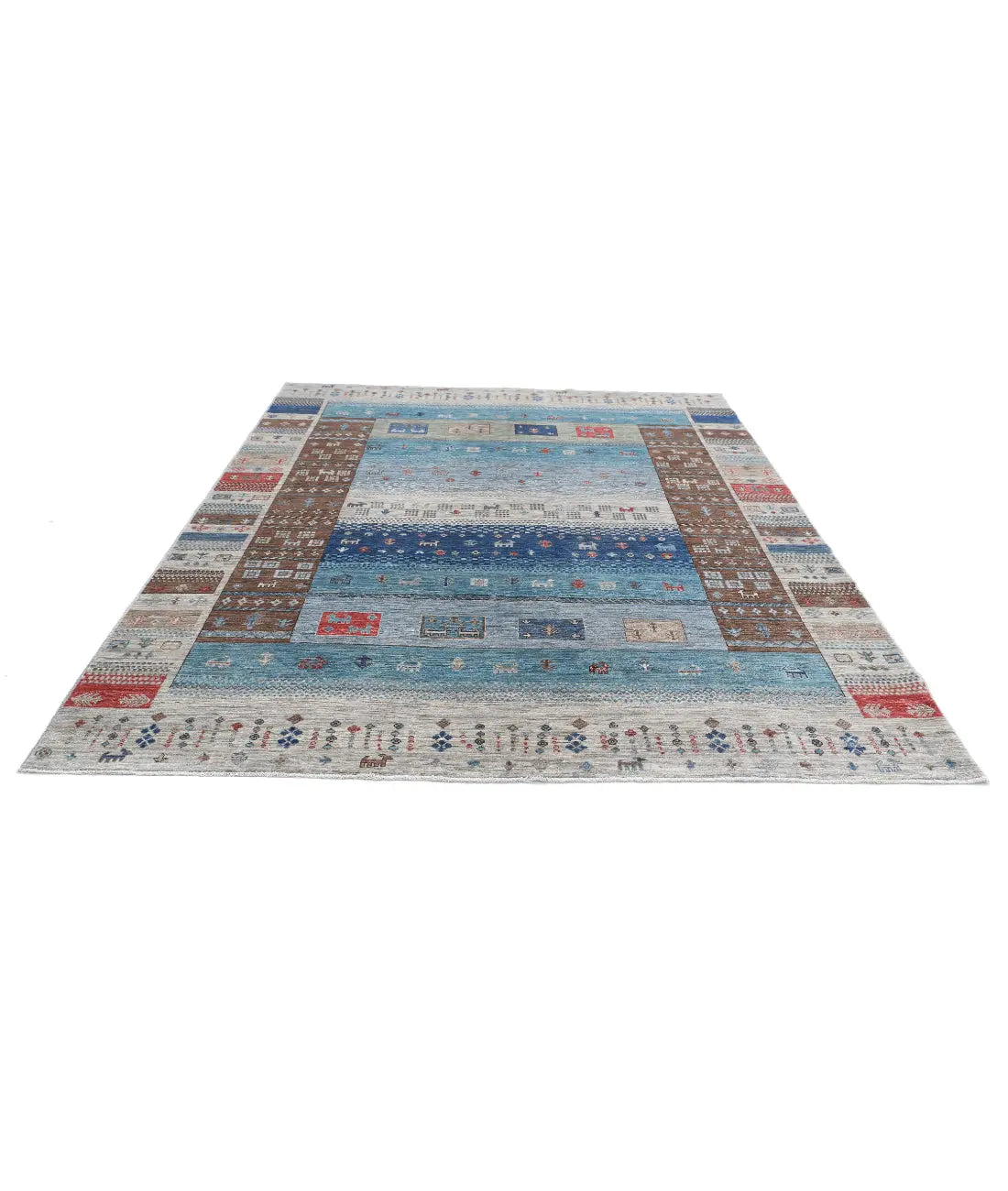 Alfombra de lana Modcar anudada a mano - 8'0'' x 9'7''