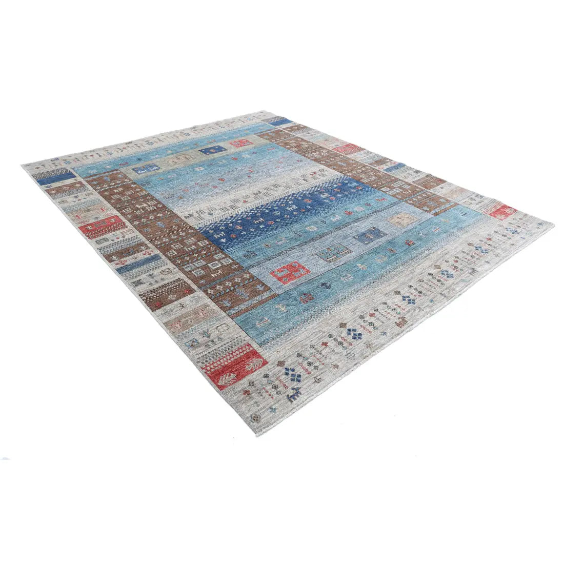 Alfombra de lana Modcar anudada a mano - 8'0'' x 9'7''