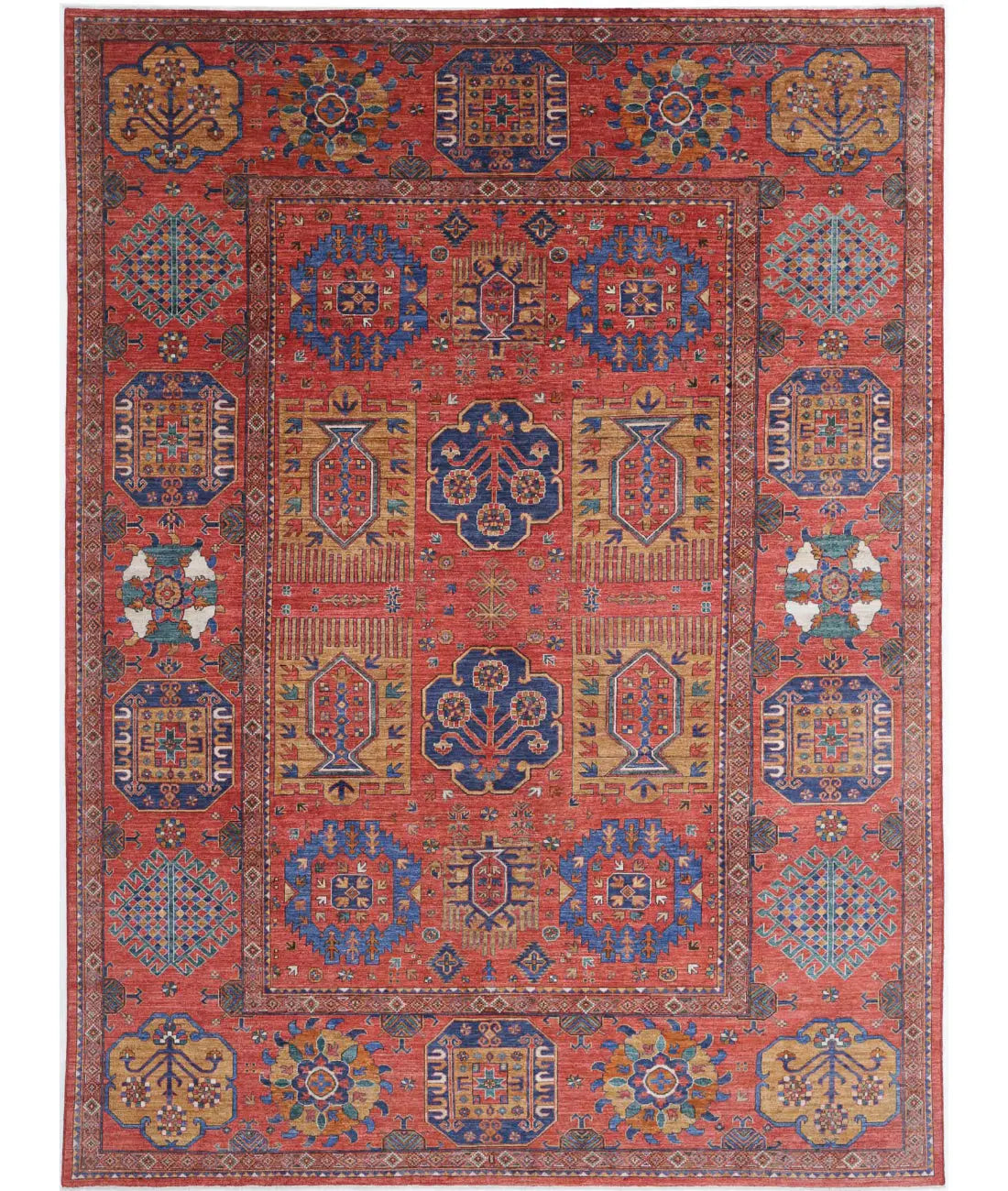 Hand Knotted Nomadic Caucasian Humna Wool Rug - 10'3'' x 14'4'' - Arteverk Rugs Area rug