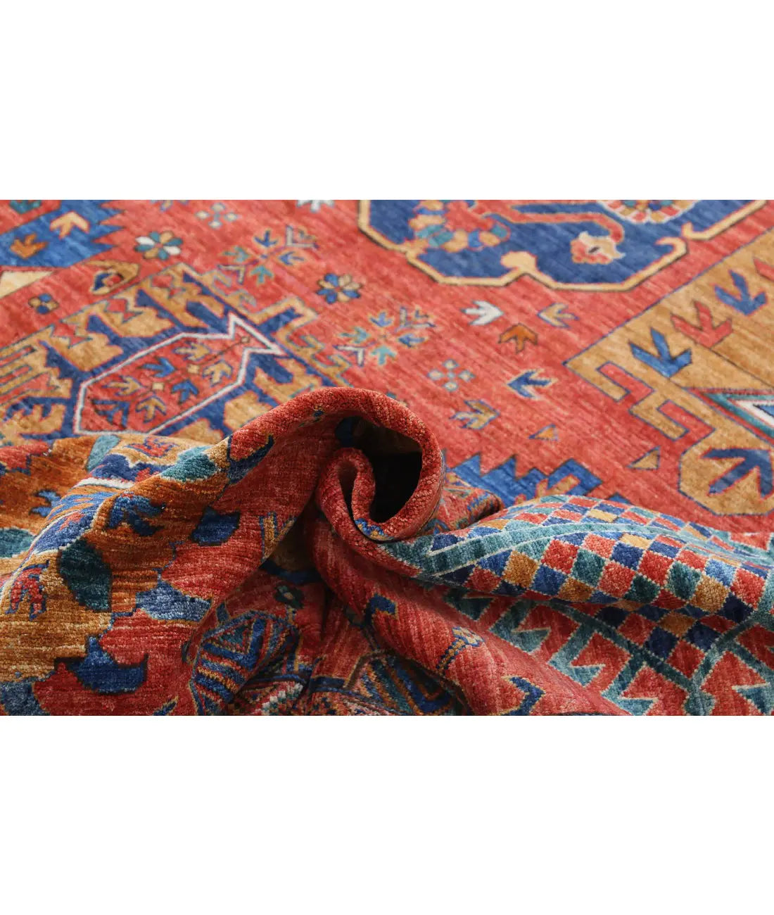 Hand Knotted Nomadic Caucasian Humna Wool Rug - 10'3'' x 14'4'' - Arteverk Rugs Area rug
