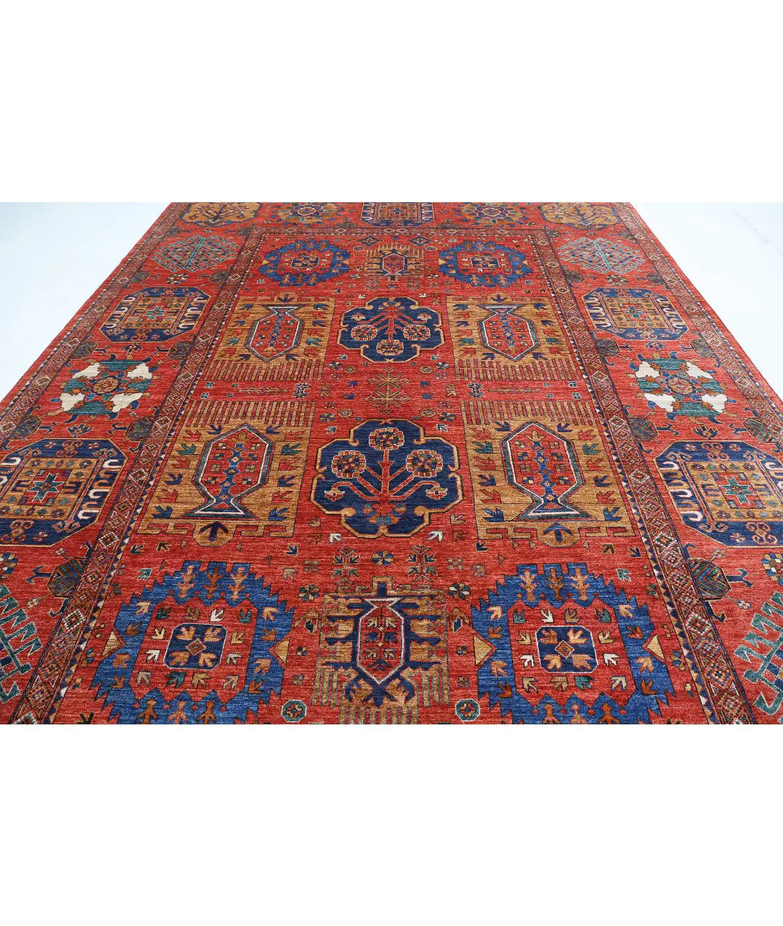 Hand Knotted Nomadic Caucasian Humna Wool Rug - 10'3'' x 14'4'' - Arteverk Rugs Area rug