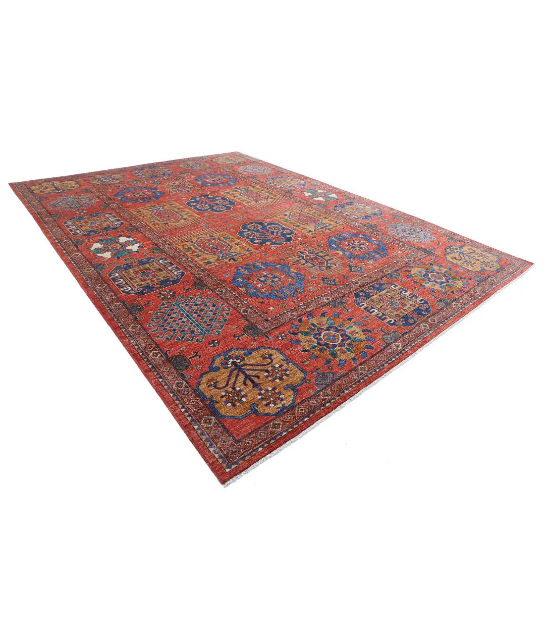 Hand Knotted Nomadic Caucasian Humna Wool Rug - 10'3'' x 14'4'' - Arteverk Rugs Area rug