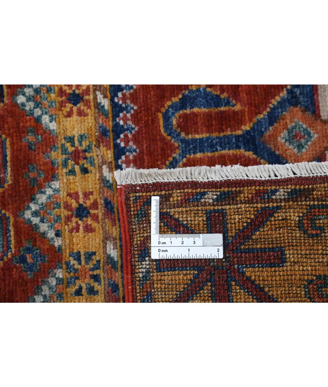 Hand Knotted Nomadic Caucasian Humna Wool Rug - 3'11'' x 6'4''