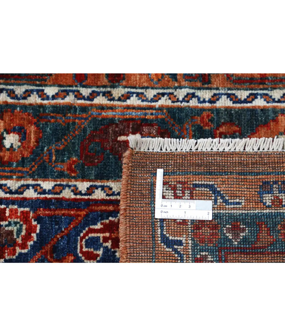 Hand Knotted Nomadic Caucasian Humna Wool Rug - 5'0'' x 6'10''