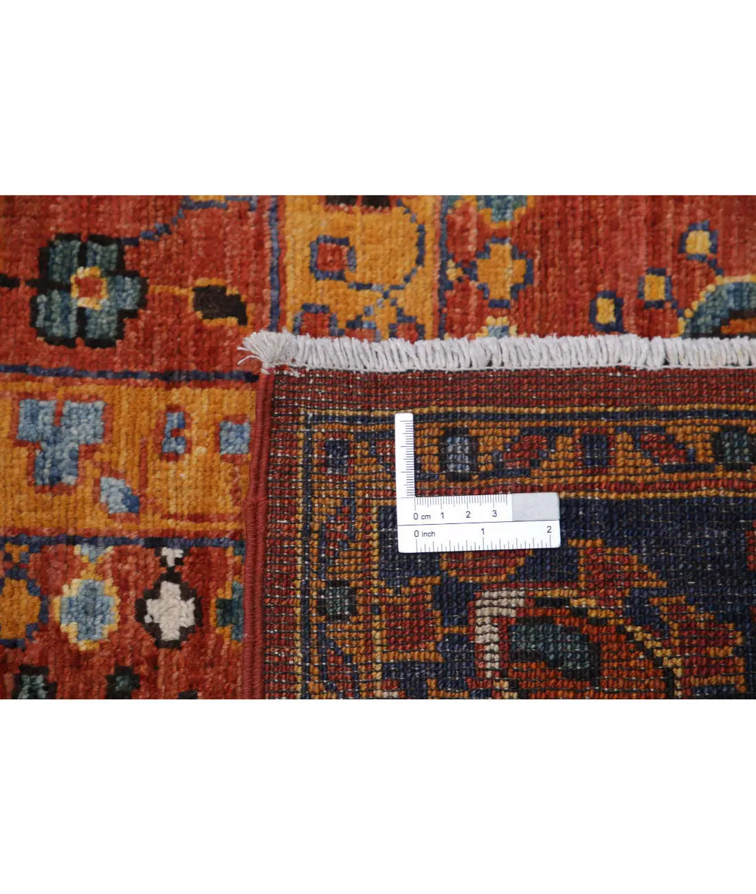 Hand Knotted Nomadic Caucasian Humna Wool Rug - 5'6'' x 7'10''
