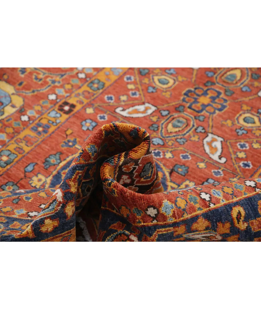 Hand Knotted Nomadic Caucasian Humna Wool Rug - 5'6'' x 7'10'' - Arteverk Rugs Area rug