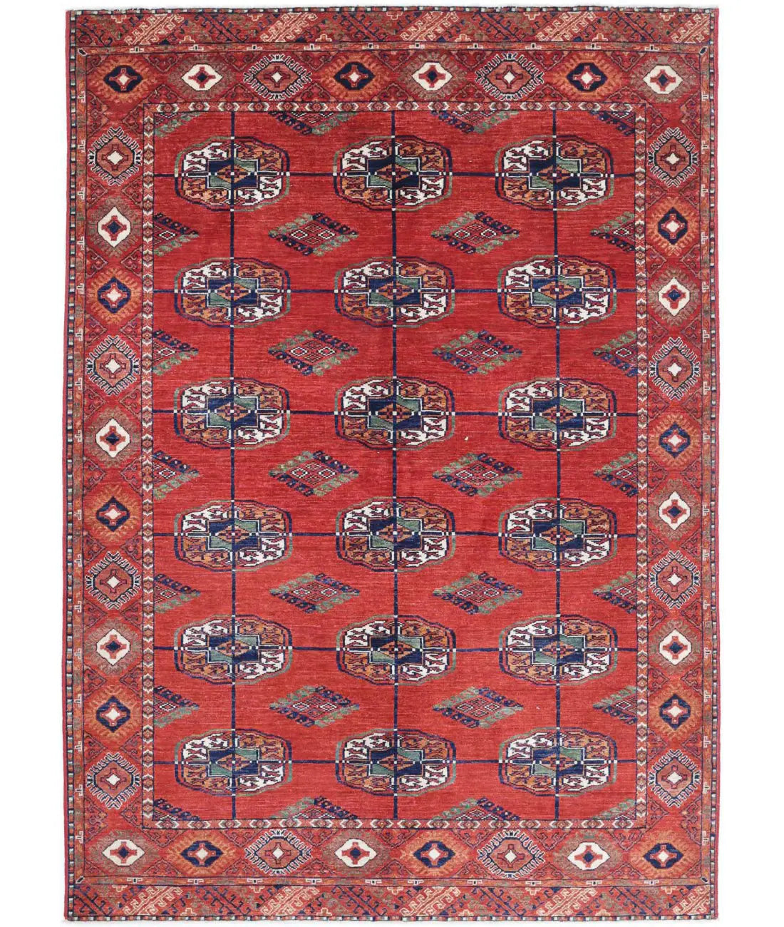 Hand Knotted Nomadic Caucasian Humna Wool Rug - 5&#39;6&#39;&#39; x 7&#39;11&#39;&#39; - Arteverk Rugs Area rug